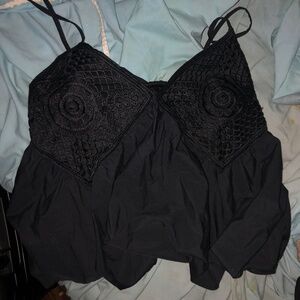 Black tank top